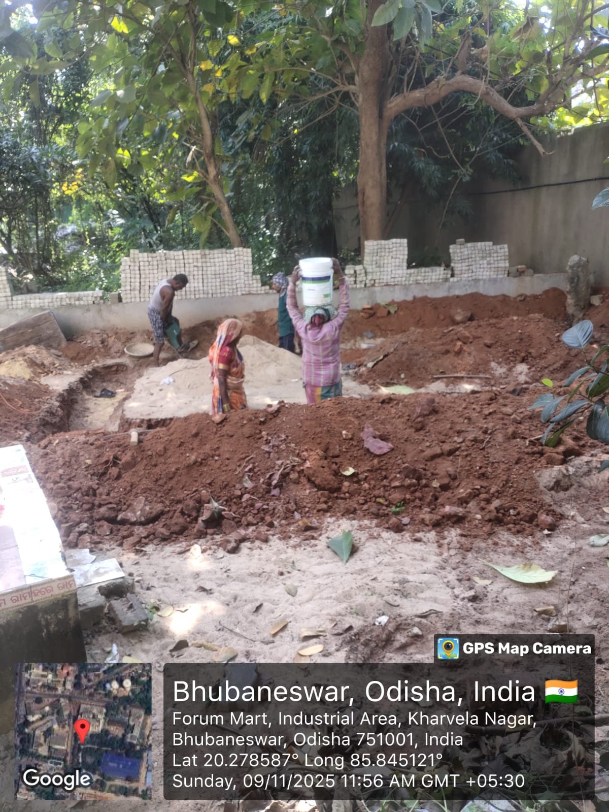 Construction Machinery On Site